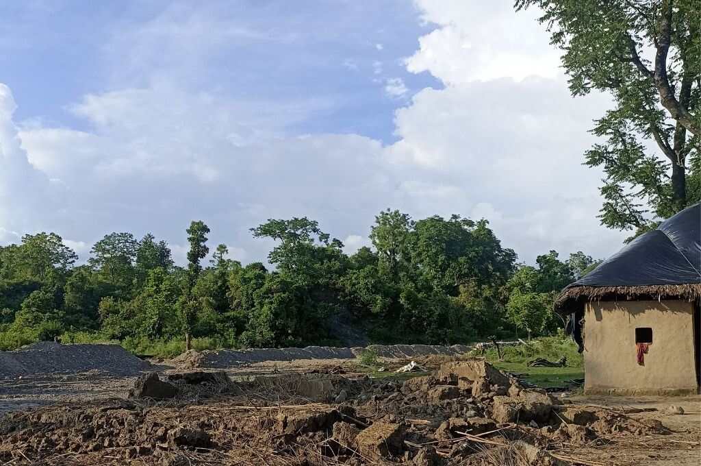 न गुज्जरों की नौकी बस्ती_वन गुज्जर समुदाय बाढ़