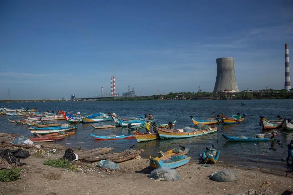 किनारे लगे बहुत सारे नाव_समुद्री जीवन