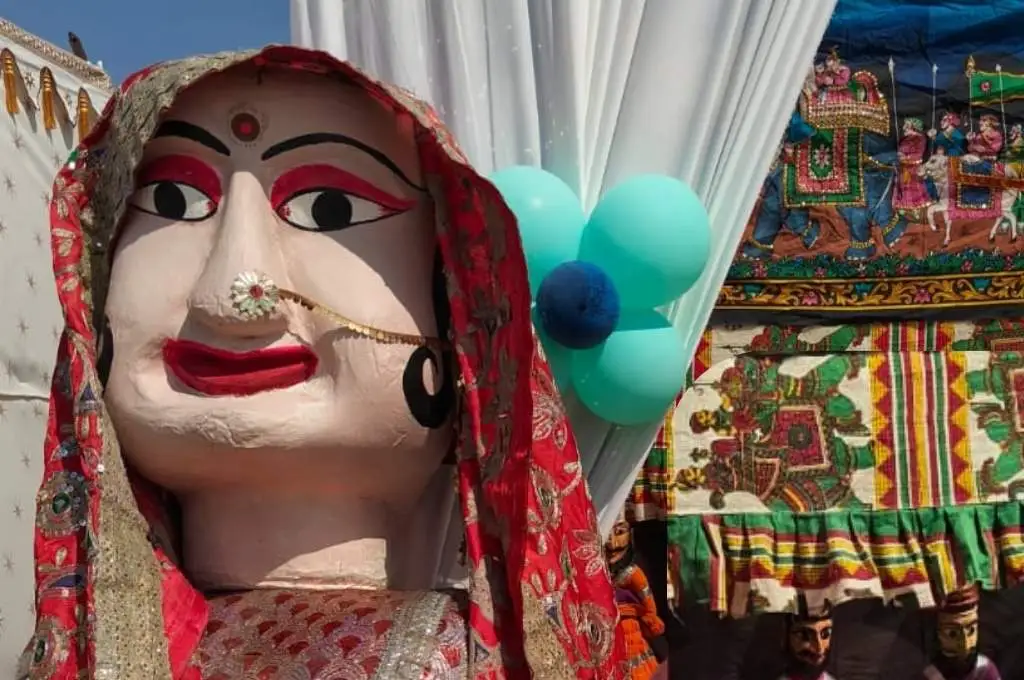 एक बड़े आकार की गुड़िया_सरकारी दूल्हा