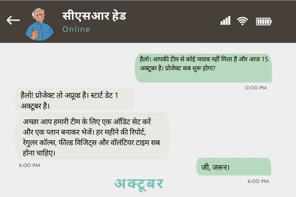 सीएसआर हेड को चौथा सदेश_सीएसआर फंडिंग